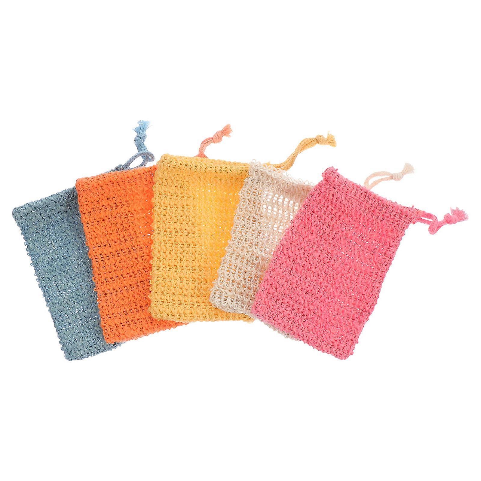 Assorted Color Soap Bubble Pouches for Soap Foaming Use 5Pcs Set