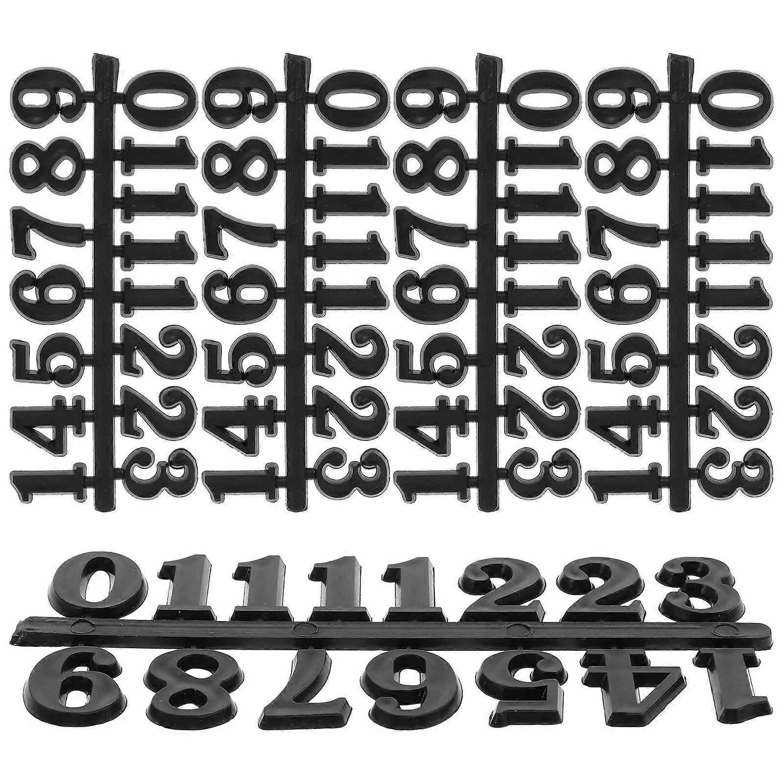 Clock Numbers Arabic Number for Replacement with 5Sets Clock Numerals Kit