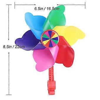 Moulin à vent pour guidon de vélo, décoration pour enfants, rouge