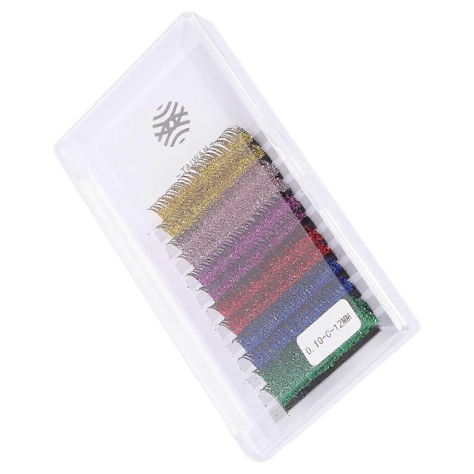 Glitter Colored Fake Eyelashes for Makeup 6Pairs Assorted Lash Extensions
