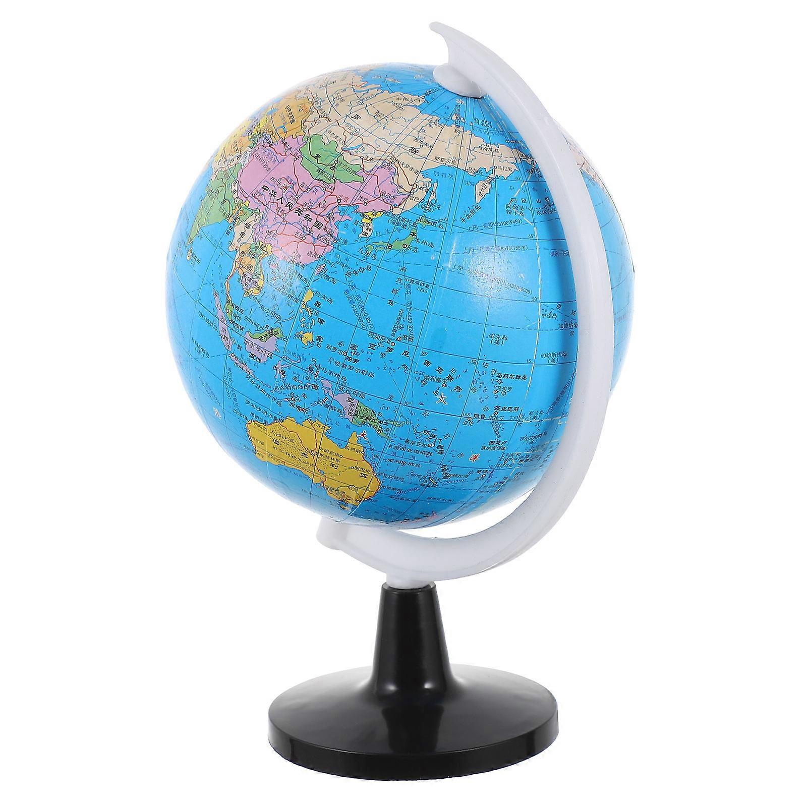 World Globe with Stand Children Learning World Globe Geography Teaching Supply