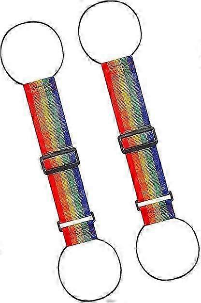 2-Pack Adjustable Rainbow Gear Straps, Multi-Purpose Organizer Bands