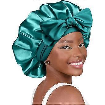 YANIBEST Adjustable Satin Sleeping Cap for Women, Double Layer Hair Wrap for Curly Natural Hair, Anti-Frizz Night Cap