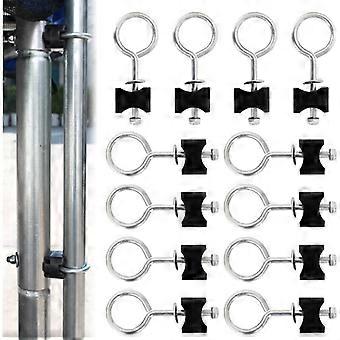 12 Pcs Trampoline Screws, Trampoline Accessories Screws, Trampoline Replacement Screw Kit, Steel Trampoline Stability Tool, for Large Trampolines and 