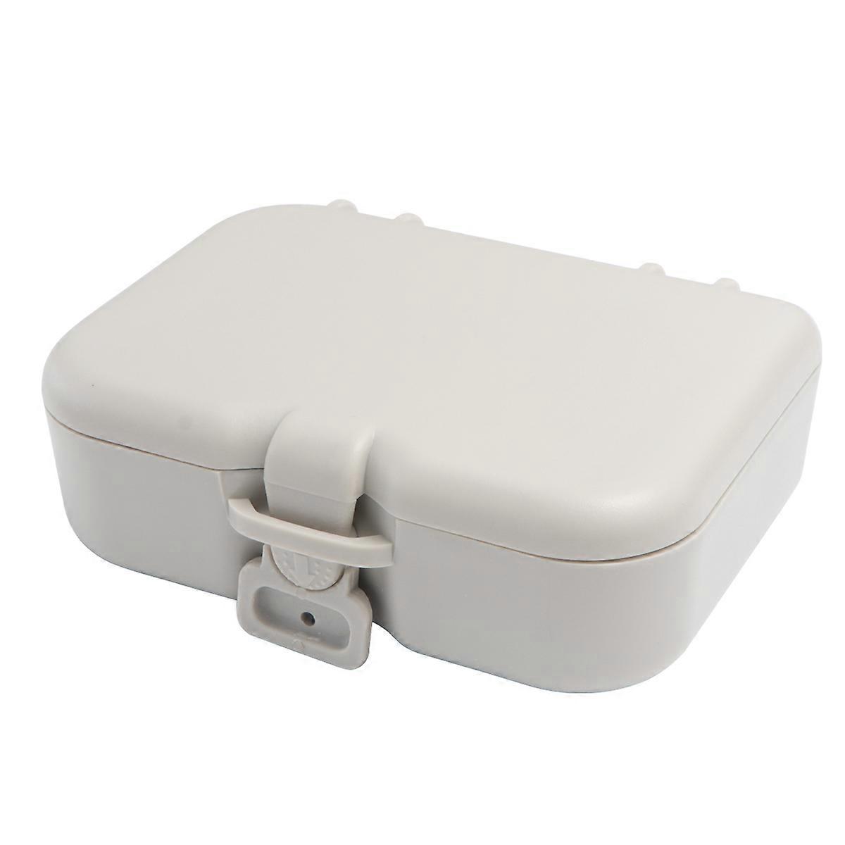 Plastic Storage Box for Teeth Storage 1Pcs Denture Cleaning Case White