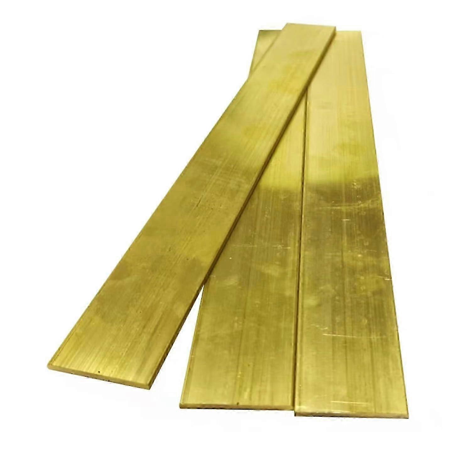 H59 Brass Flat Bar 500mm Solid Brass Strip Strength Multiple Thickness for Decoration