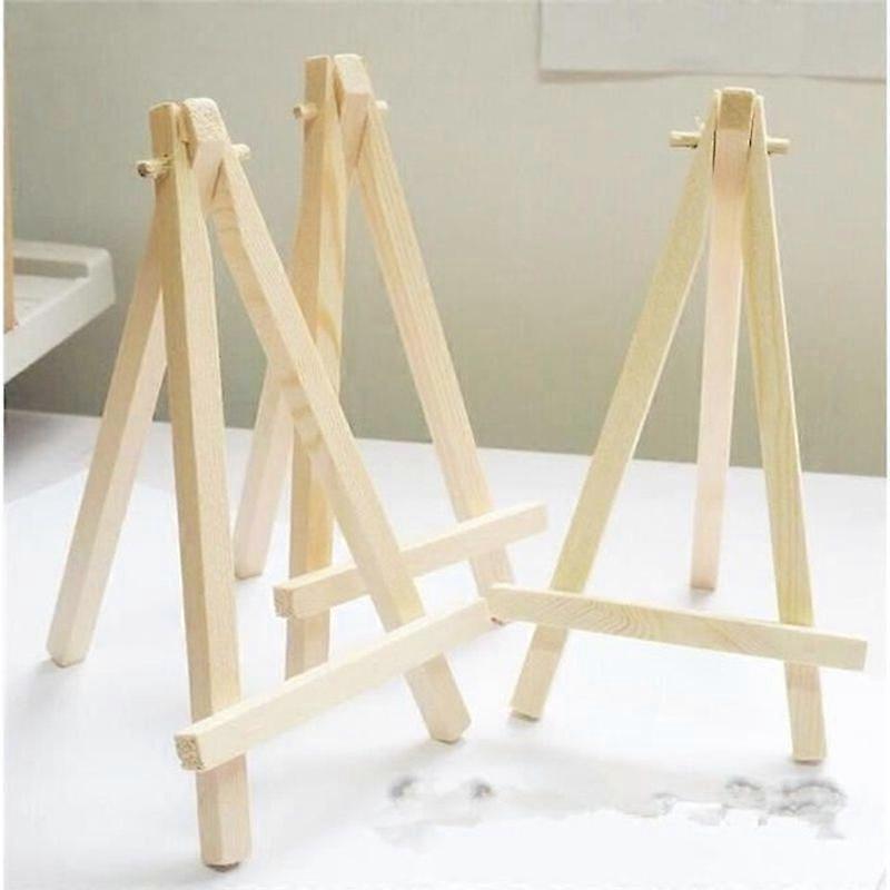 10pcs Mini Chevalet Table Bois Art Décoration