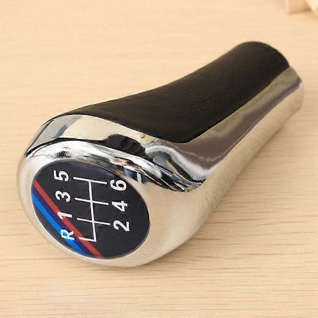56 Speed Chromed MT Gear Shift Knob for BMW E46 E53 E60 E61 E63 E65 E81 E82 E83 E87 E90 E91 E92 1356Series X1 X3 X5 Pen POMO Arm