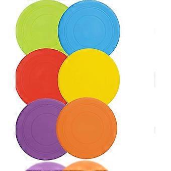 Confezione da 6 silicone Dog Flying Disc Funny Dog Toy per l'allenamento all'aperto