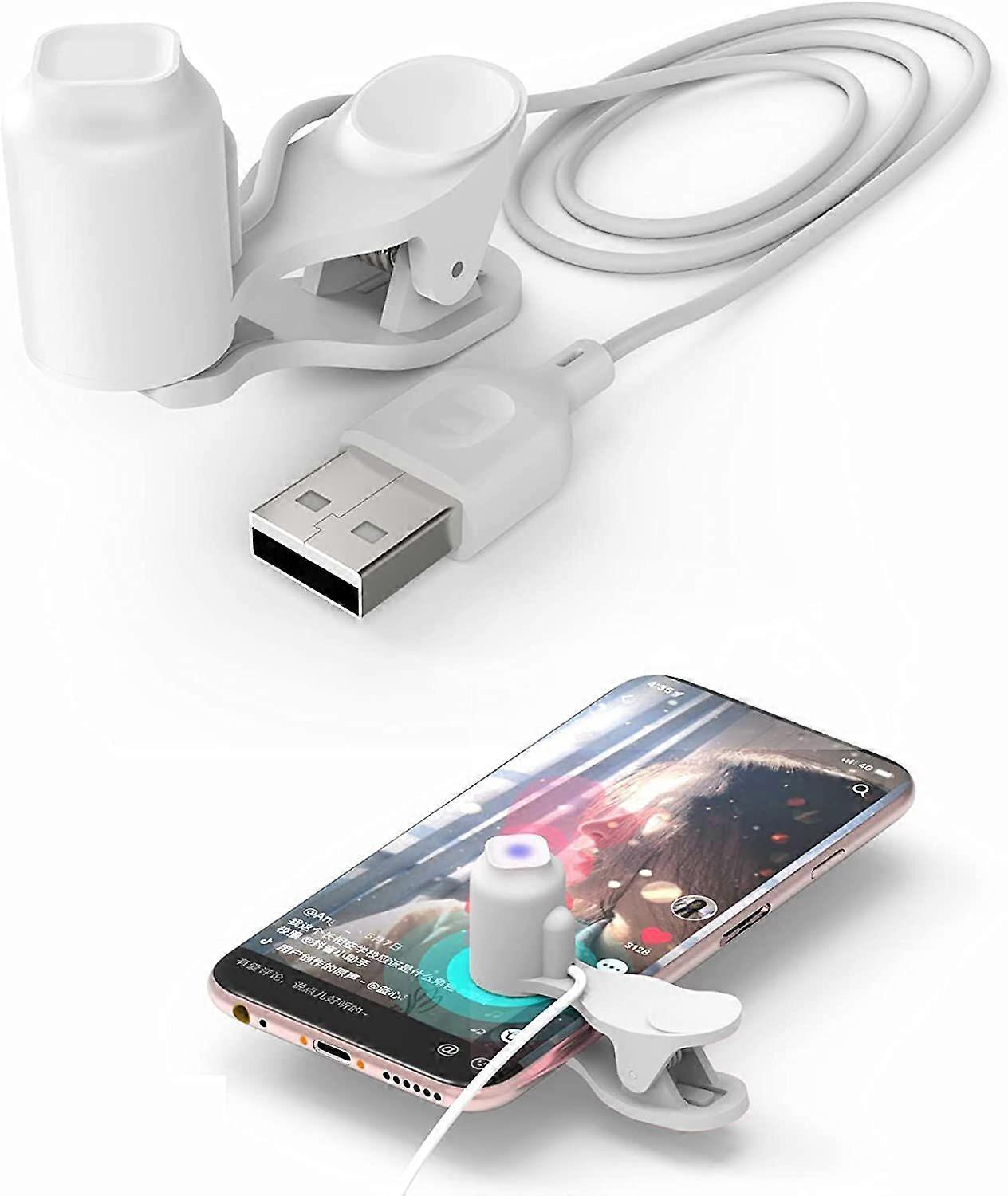 Auto-Clicker for Mobile Phone and Tablet Computer Screen, USB Interface (2 Packs) (White)