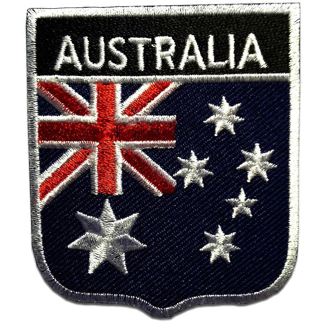 Patch / Iron-on Patch - Australia Flag Flag - Blue - 6.5cm x 7.5cm - Patches