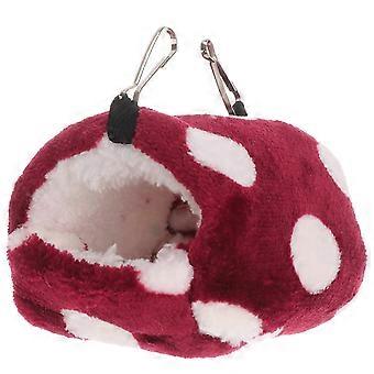Hängematten für Kleintiere Warmes Haustierbett Haus Käfig Zubehör Größe L 5,9 x 5,1 x 3,5 Zoll Flanell Material Geeignet für Hamsterbesitzer 1Set