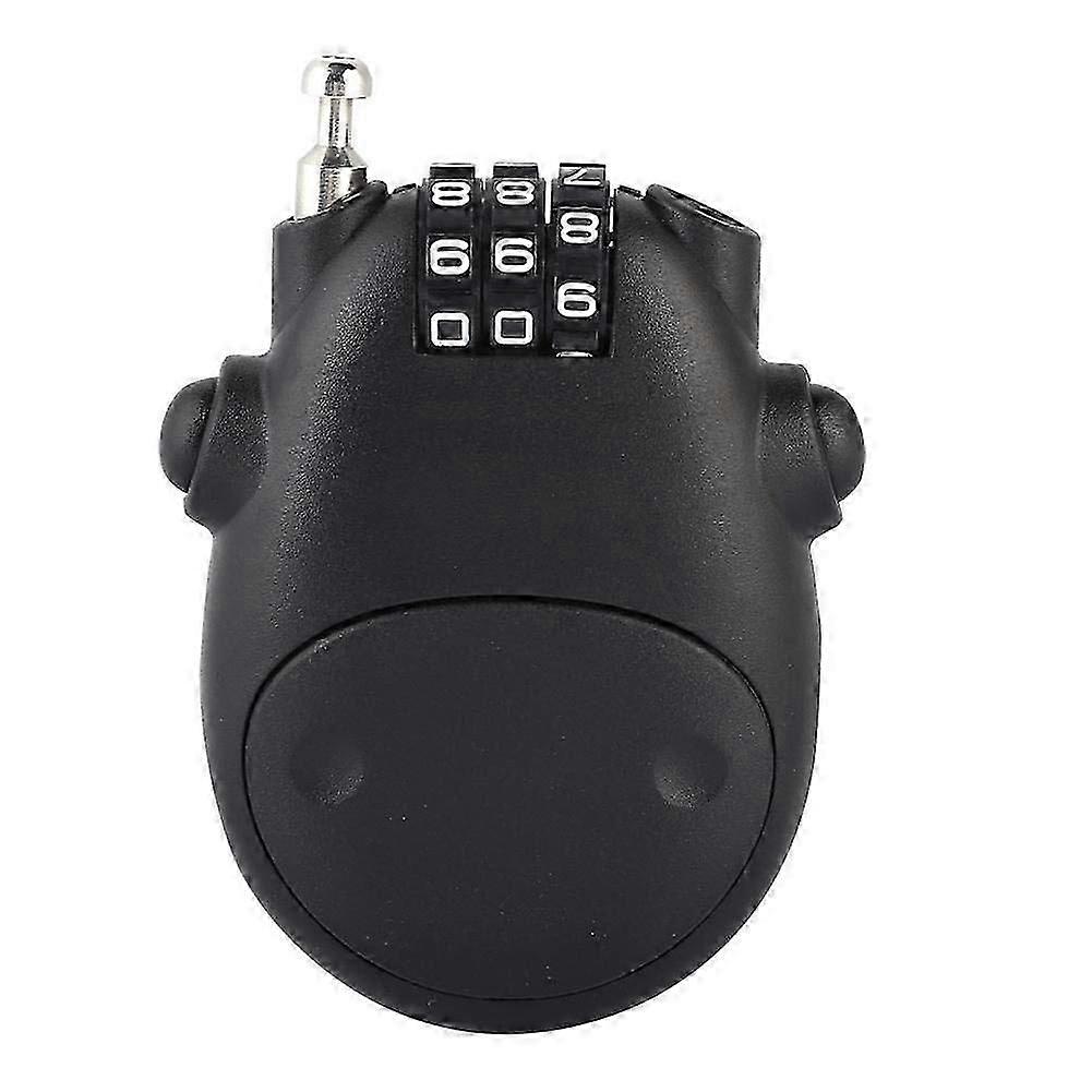 PING-Combination Lock Cable Lock Padlock with 3 Digit Numeric Code, 80CM Extendable Cable, Heifer Shape, Customized Safety Lock for Suitcase Stroller 