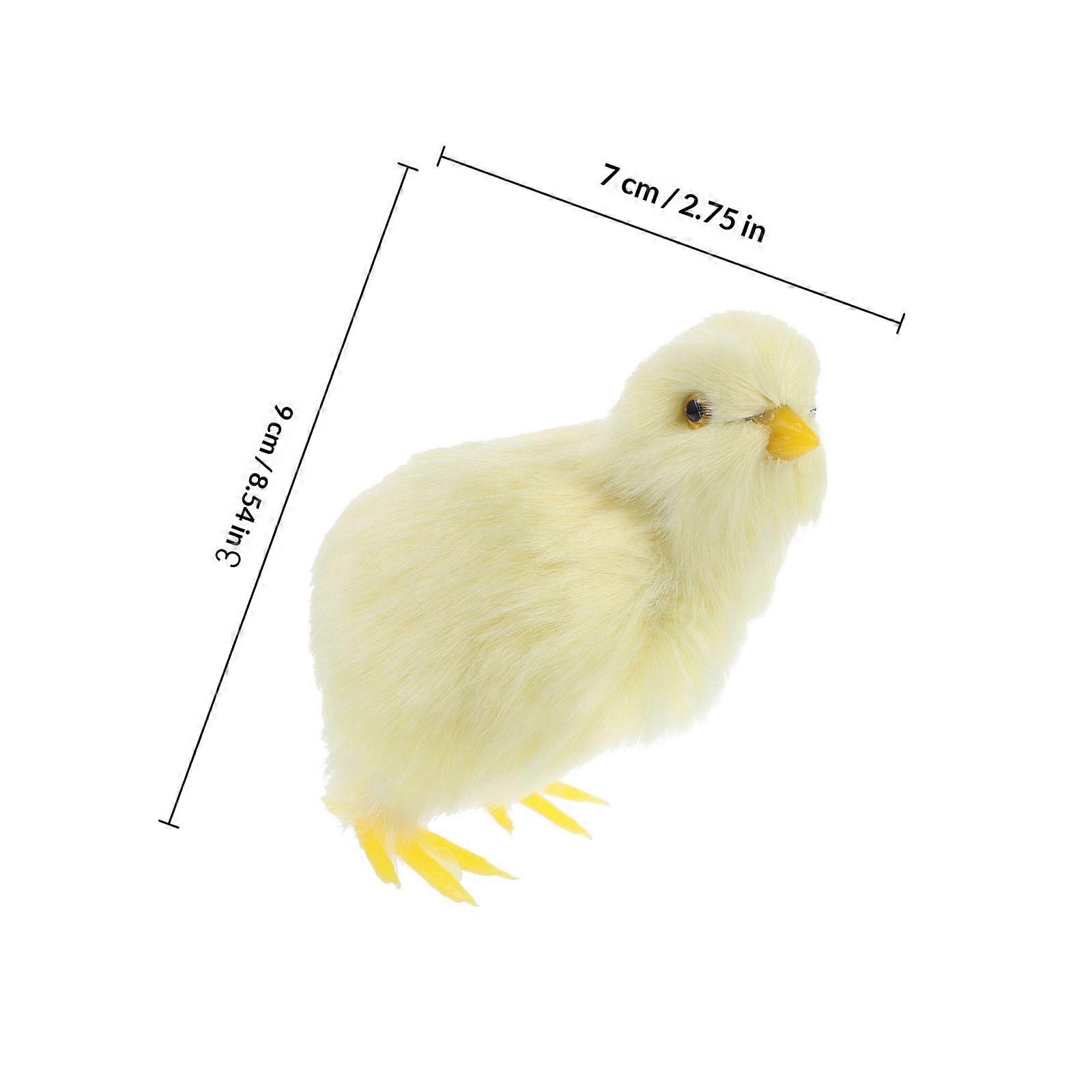Simulation Plush Chick Model for Children Playing 2Pcs Easter Chick Toy