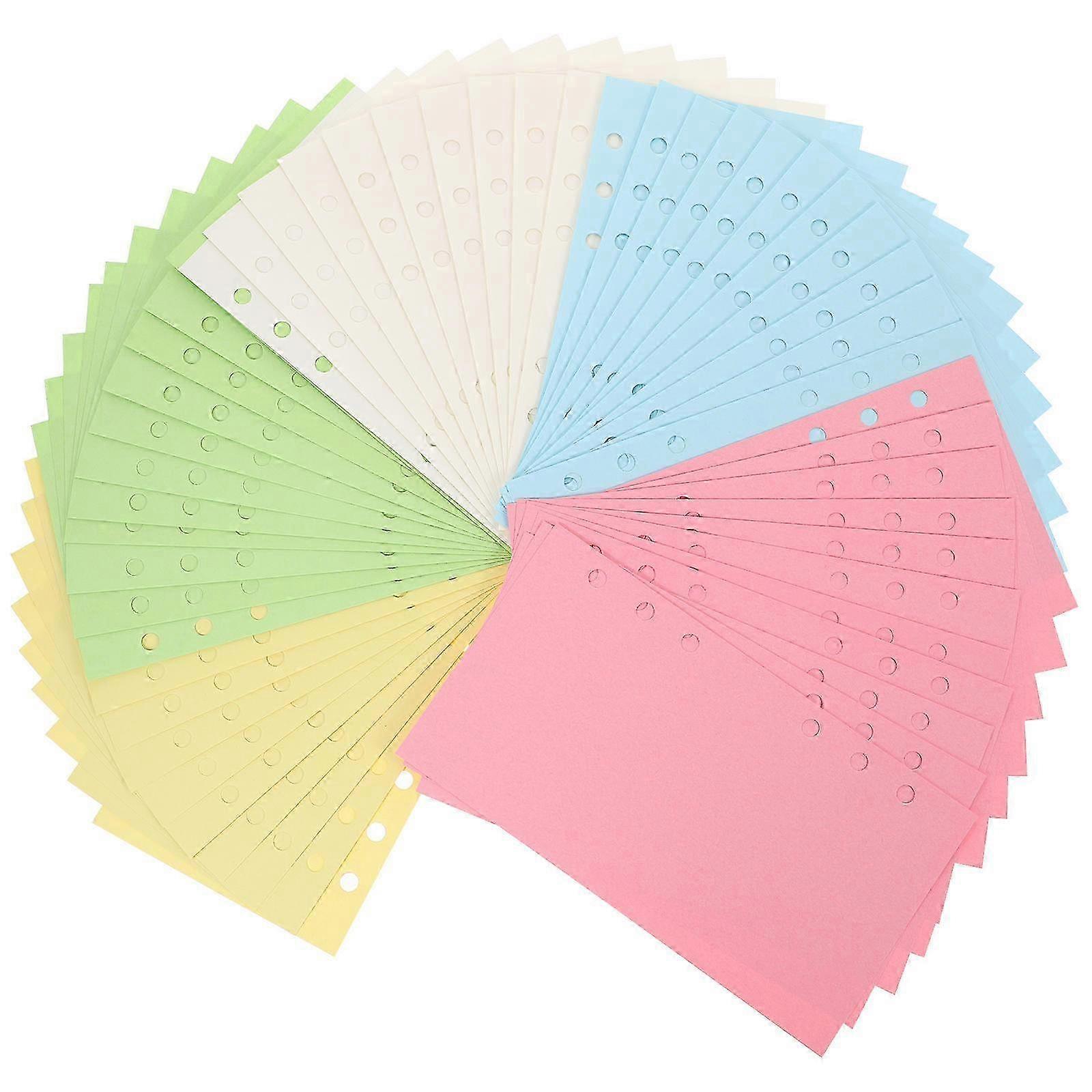 100 Sheets A6 Binders Journal Refills Lined Paper Notebook Loose Leaf Paper Journal Inserts Refills