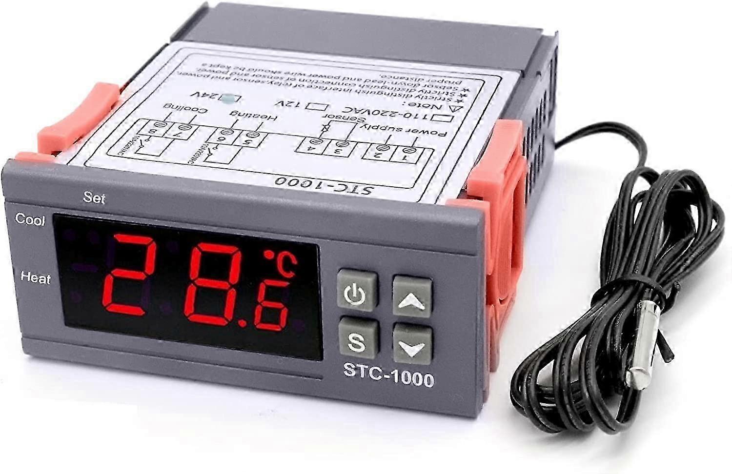 STC-1000 Digital Temperature Controller - 10A Relay with Heating and Cooling