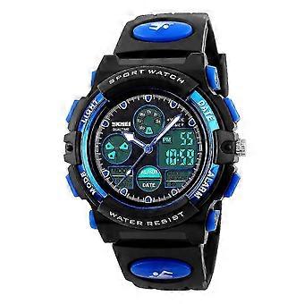 Montre de sport pour enfants de haute qualité, double mouvement, étanche à 5 ATM, avec alarme