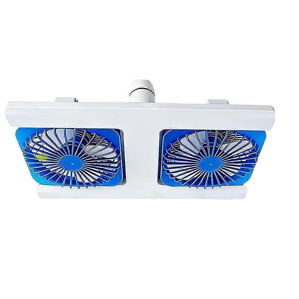 Socket Ceiling Fan Double-Head 3-Speed Dimmable Small Ceiling Fans With Lights Bulb