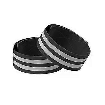 2 st. reflekterande band LED-reflekterande ljus elastiskt armband säkerhetsreflektor fotled benremmar för nattjogging cykling löpning