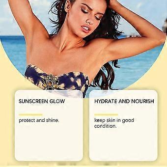 Sunlight Protector Spray for Face and Body, Gold Glitter Suncream Spray, SPF 40+ Shimmering Spray, Broad Spectrum Suncream Waterproof UVA/UVB Protecti