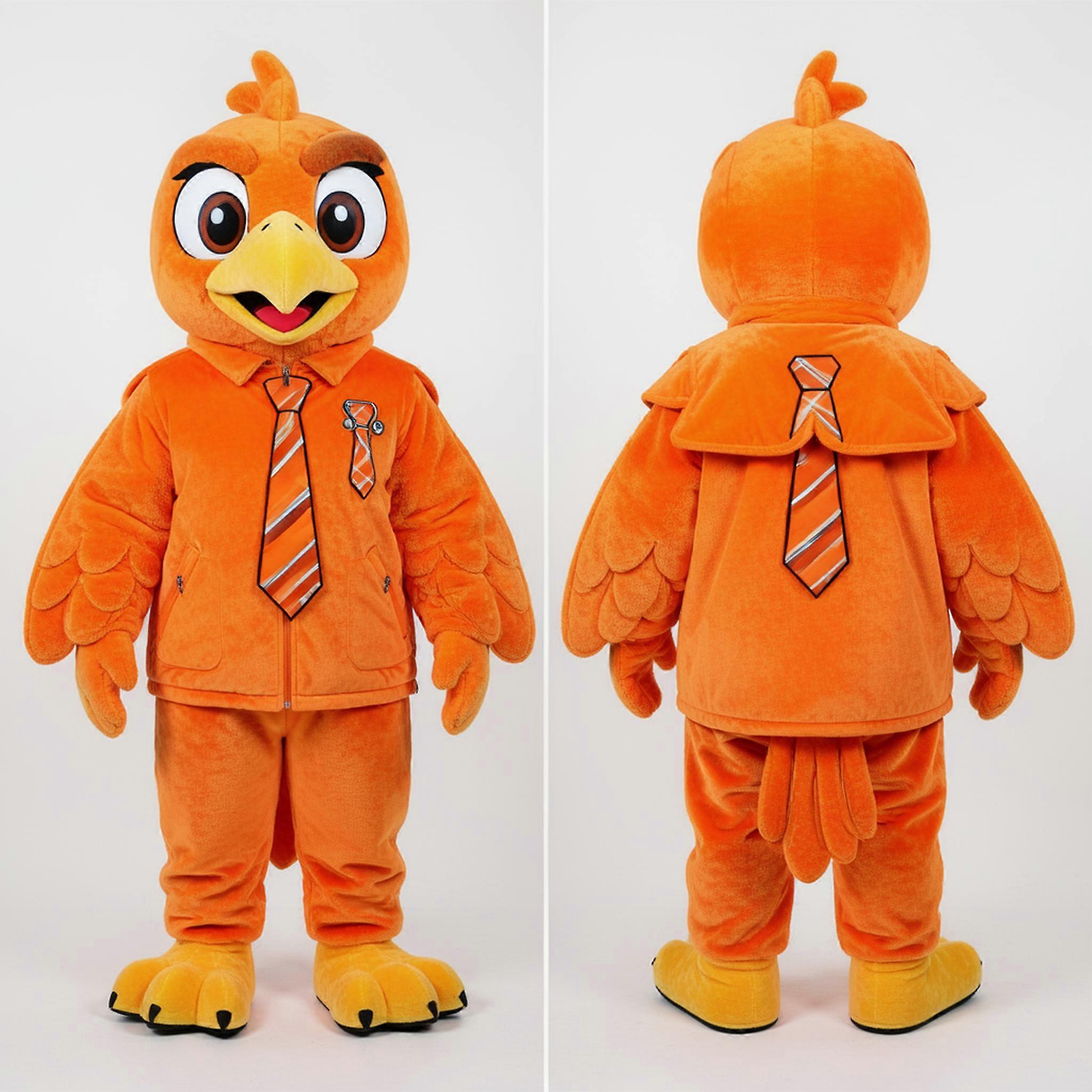 MASTICOT Rust Orange Wide Eyed Eagle Mascot