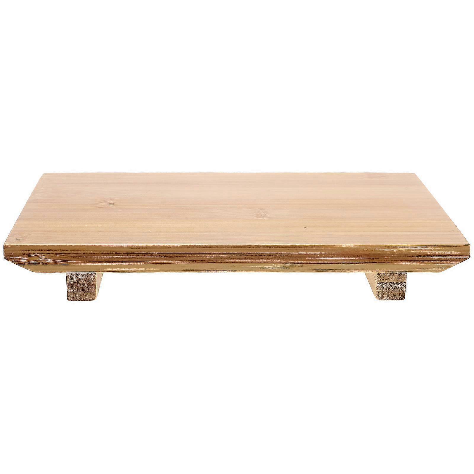 Natural Bamboo Serving Tray Compact