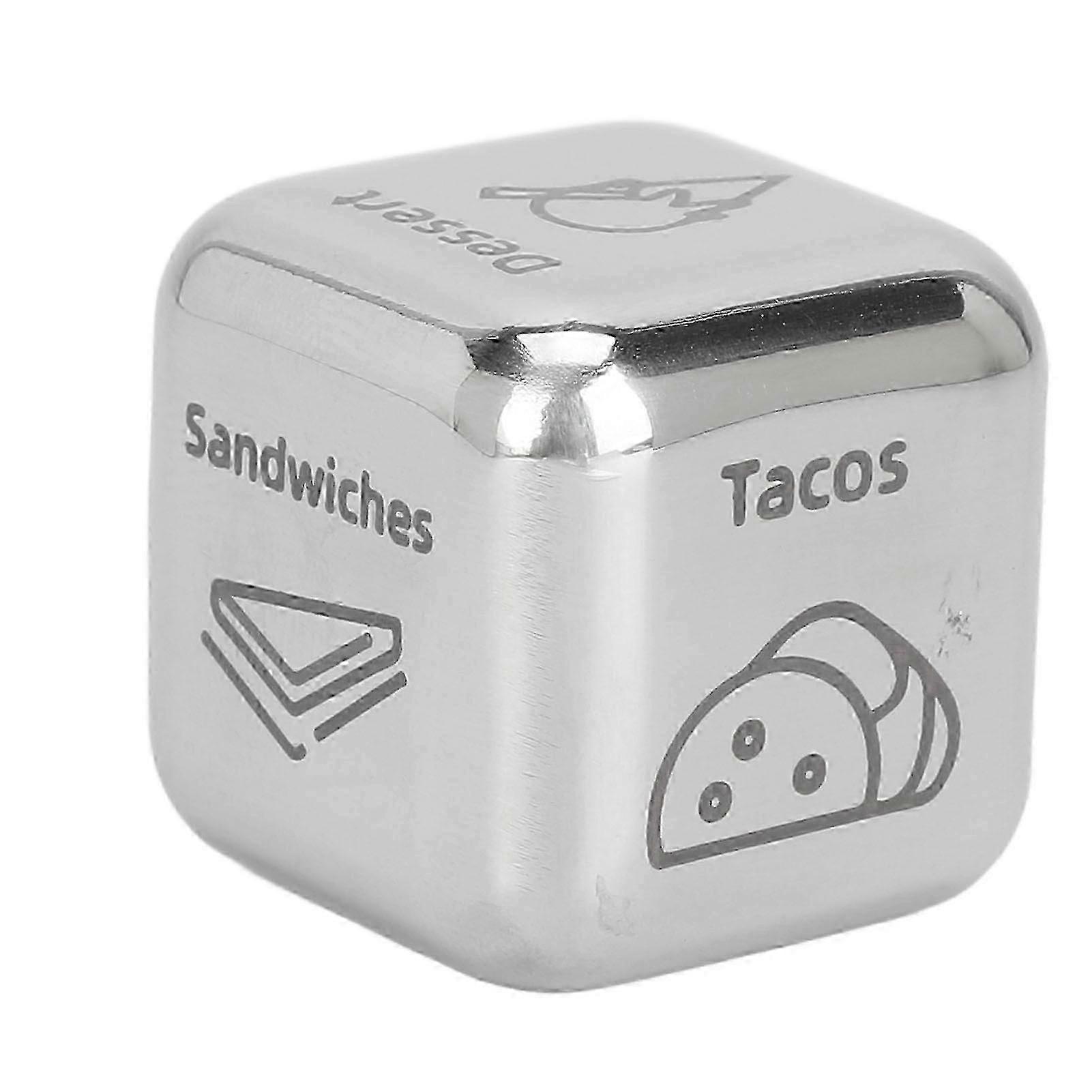 Stainless Steel Dinner Decision Dice