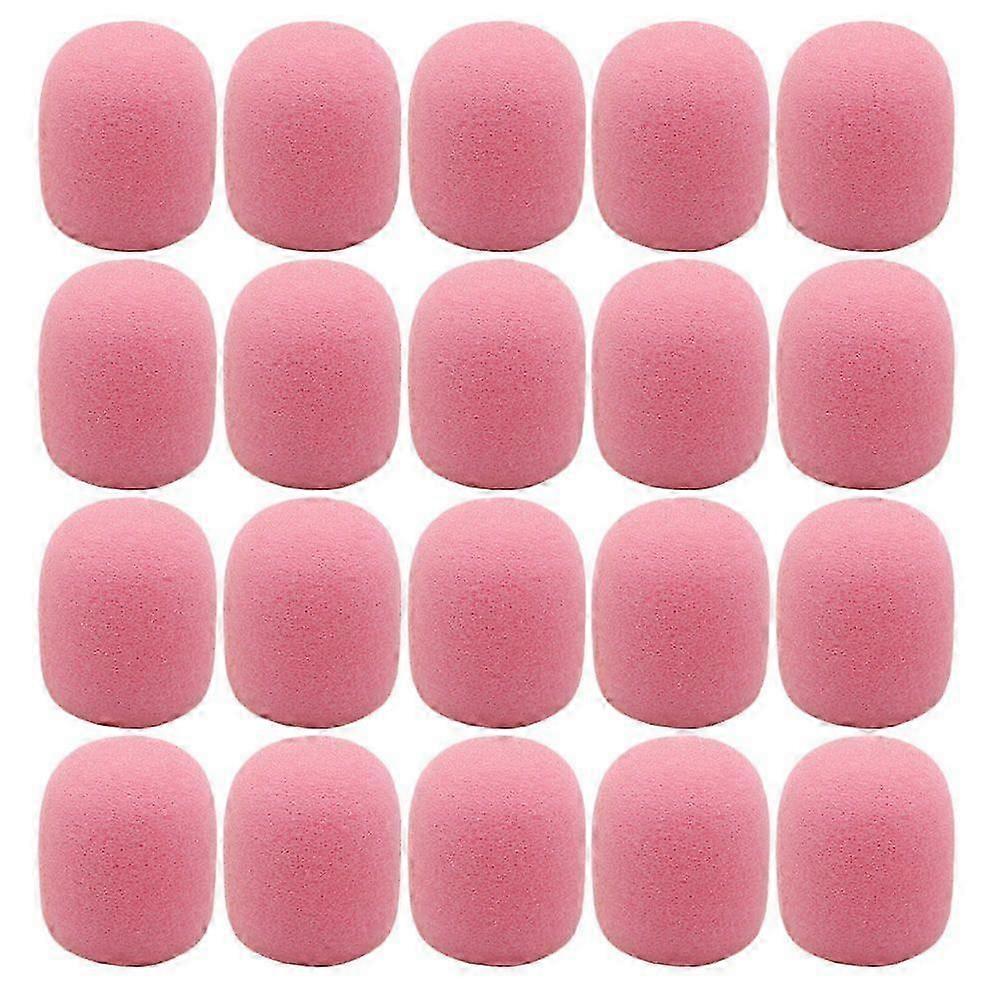 20Pcs Lapel Headset Mic Sponge Covers Mic  Microphone Windscreen