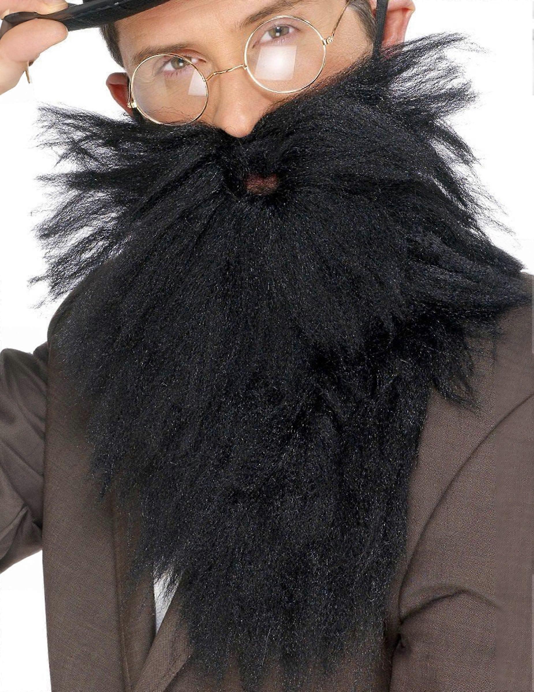 Long black beard man