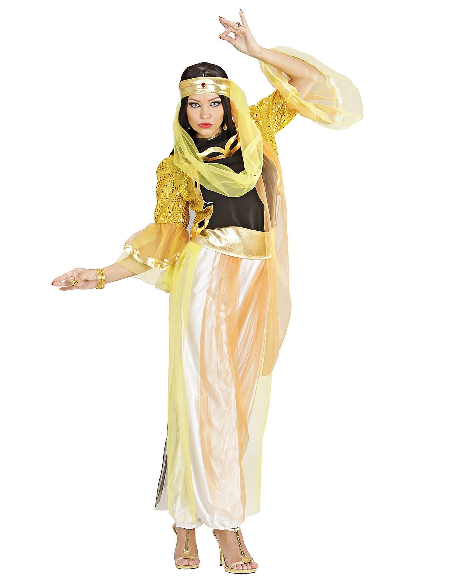 Women's oriental dancer costume with veil