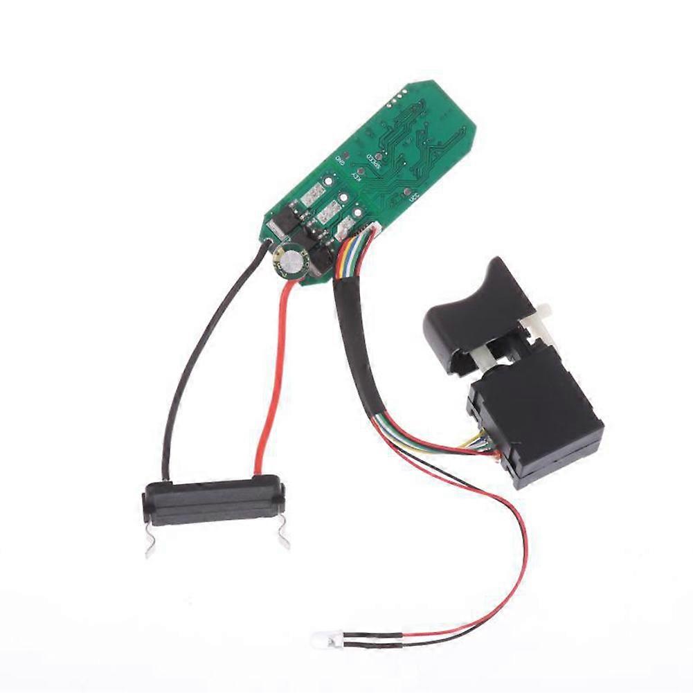 16.8V Lithium Battery Drill Control Board + Switch Assembly 18V Brushless Drill Circuit Board Switch
