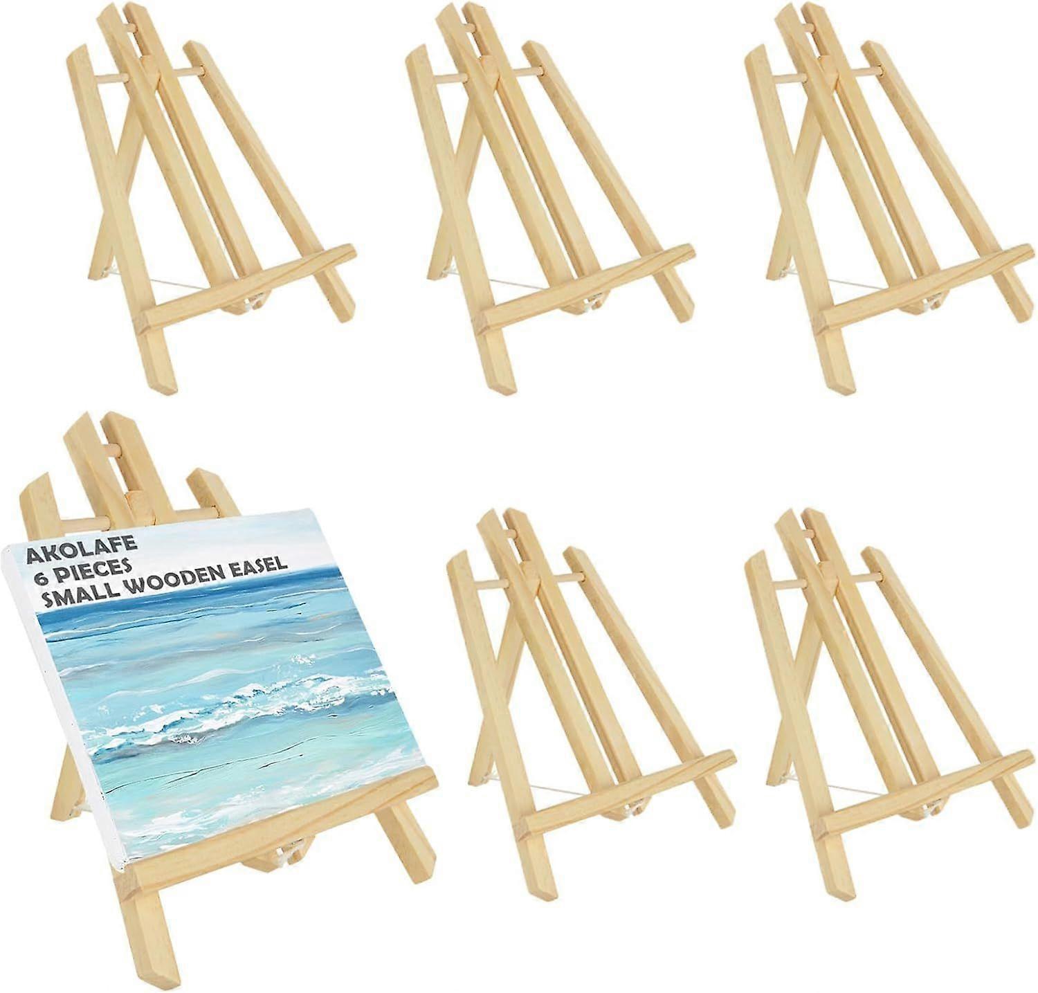 AKOLAFE 6PCS Easel Stand 30cm Adjustable Mini Easel Stand