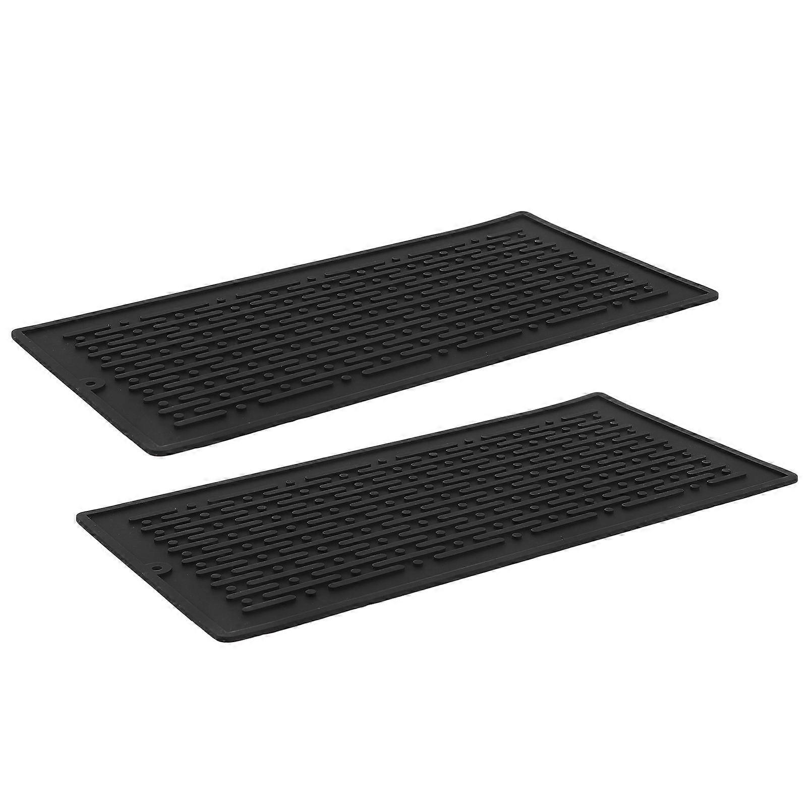 Silicone Kitchen Mat for Dish Drying Function with 4Pcs Pack