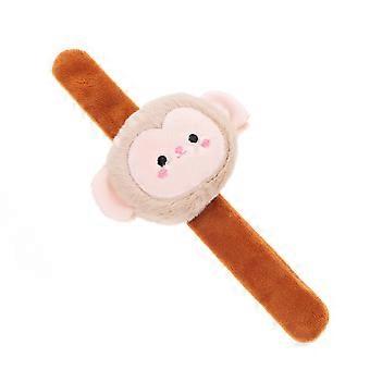 Monkey Stuffed Slap Bracelets for Playing 3Pcs Plush Animal Wristbands for Kids