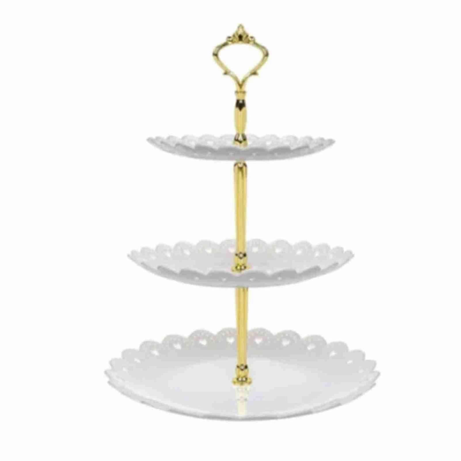 Foldable 3-Tier Cake Display Stand