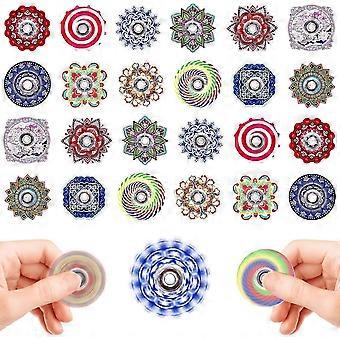 24 Pack Bulk Mini Fidget Spinners for Kids Adults Party Favours Autism ADHD Stress Relief
