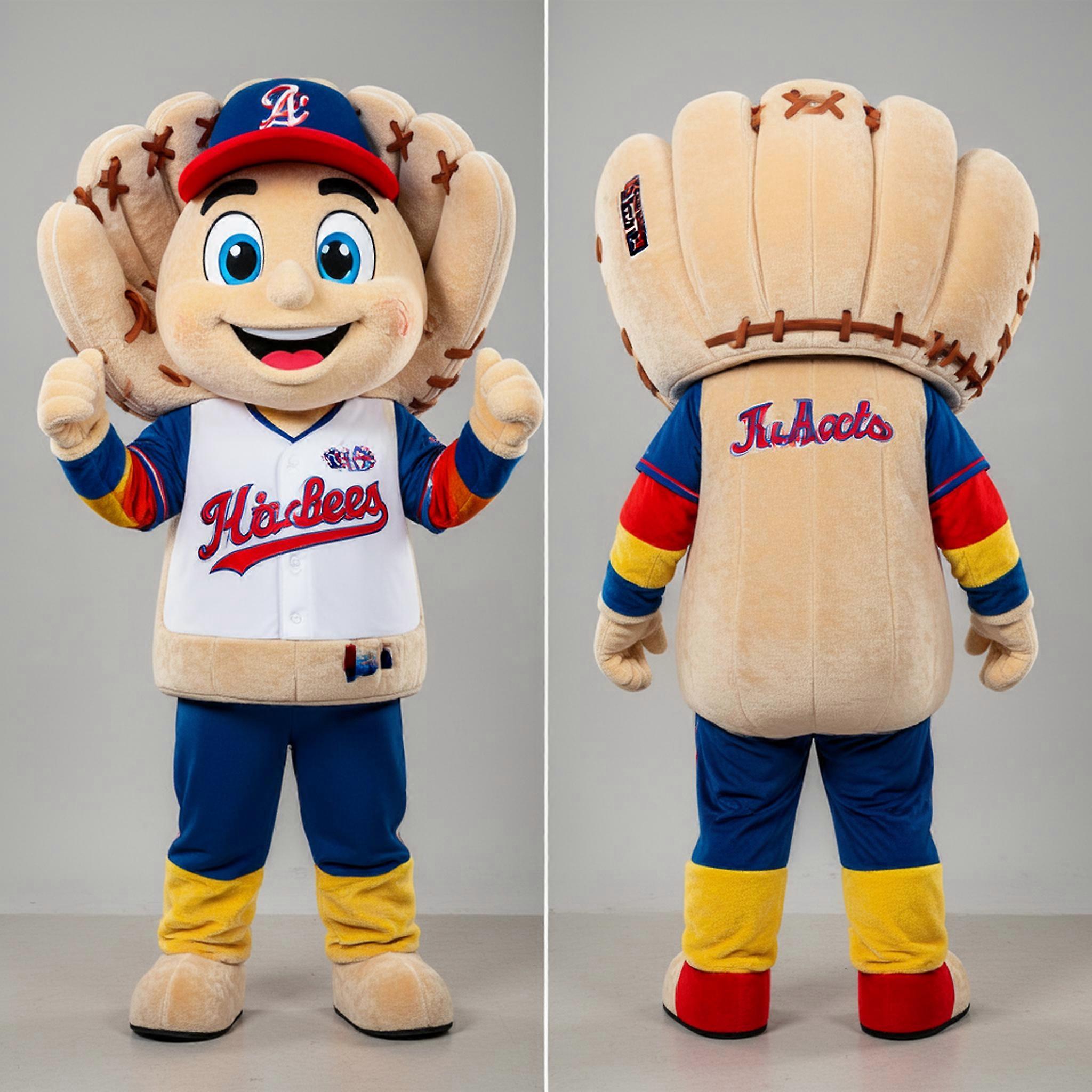 MASTICOT Beige Rounded Baseball Glove Mascot