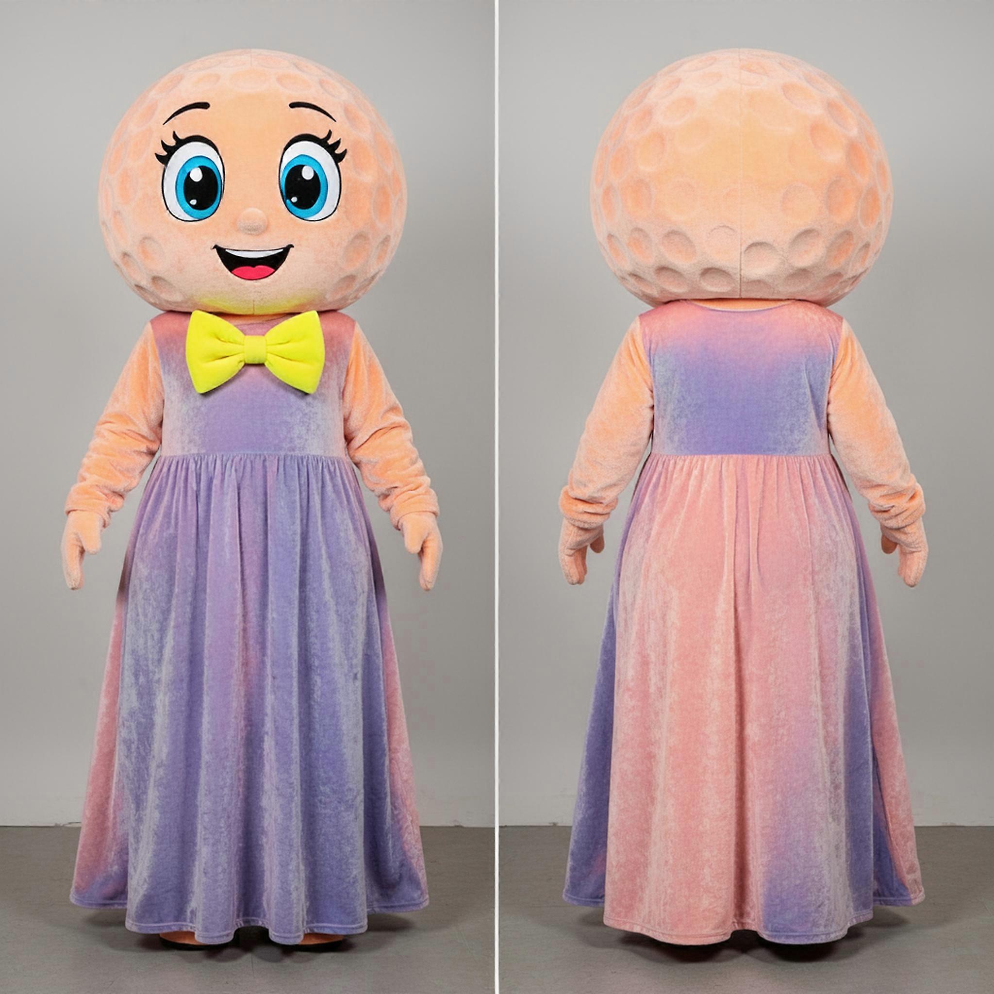 MASTICOT Pastel Peach Golf Ball Mascot