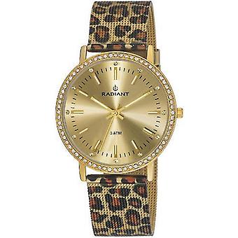 Radiant new glossy Quartz Analog Woman Watch with RA28360Gold Plated Stainless Steel Bracelet