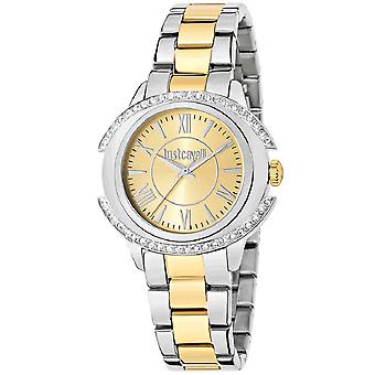 Just cavalli watches decor watch for Women Analog Quartz with stainless steel bracelet plated in gold R7253216503