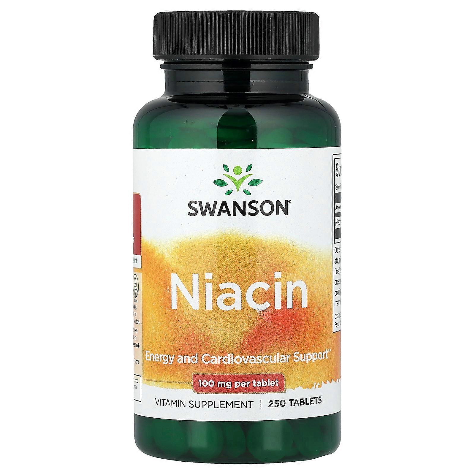 2 x Swanson, Niacin, 100 mg, 250 Tablets