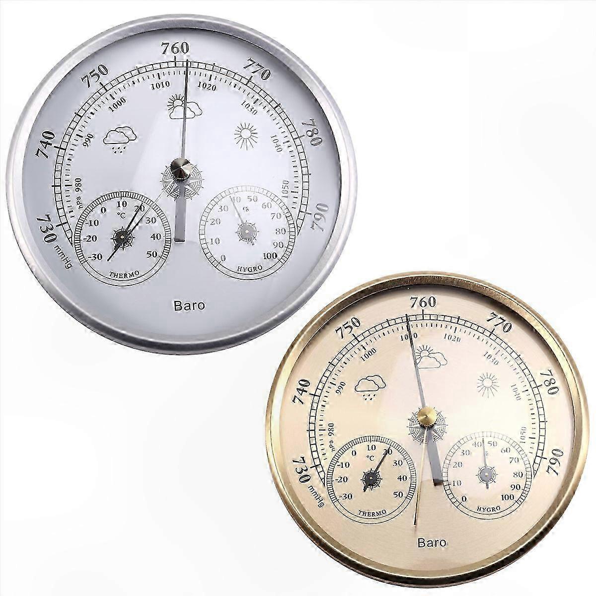 Wall-Mountable Baro Thermo Hygro Meter