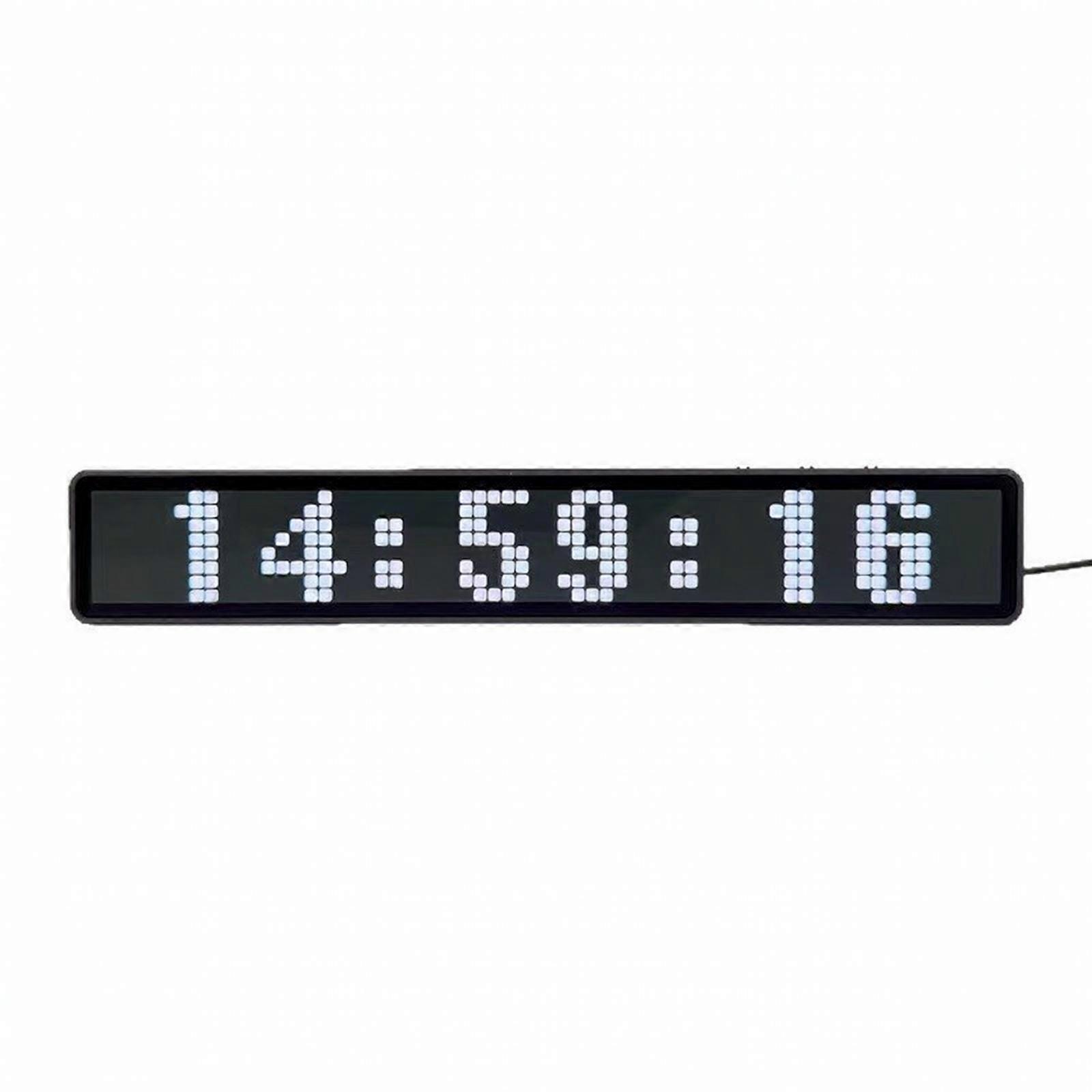 LED Digital Clock Adjustable Brightness WiFi Digital Clock Clear for Office