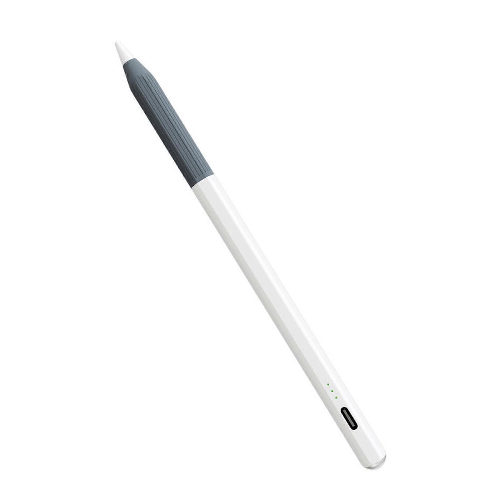 Active Digital Pen with Pen-Style Capacitive Input, Rechargeable Battery, Ribbed Grip, Replaceable Contact Tip, and Three Status Lights Multicolor