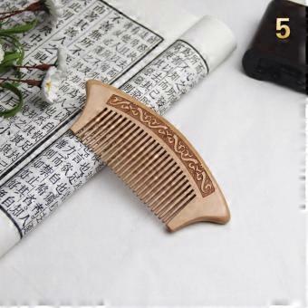 1 pc Natural Peach Wood Comb Close Teeth Anti-static Hair Care Wooden Tools Beauty Accessories