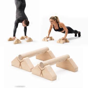 Parallettes voor training, calisthenics, push-up handgrepen, antislip, 25 cm – 2 stuks