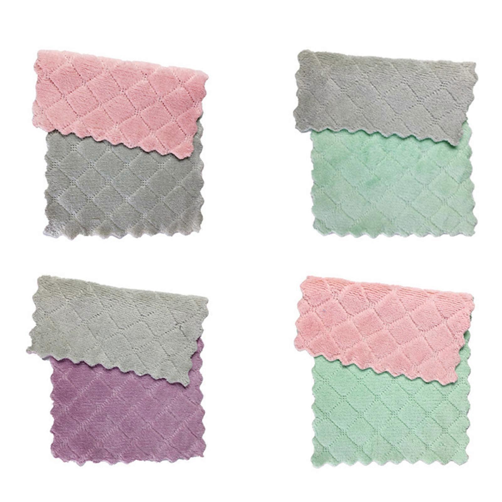 Double-Sided Reusable Kitchen Cleaning Cloths