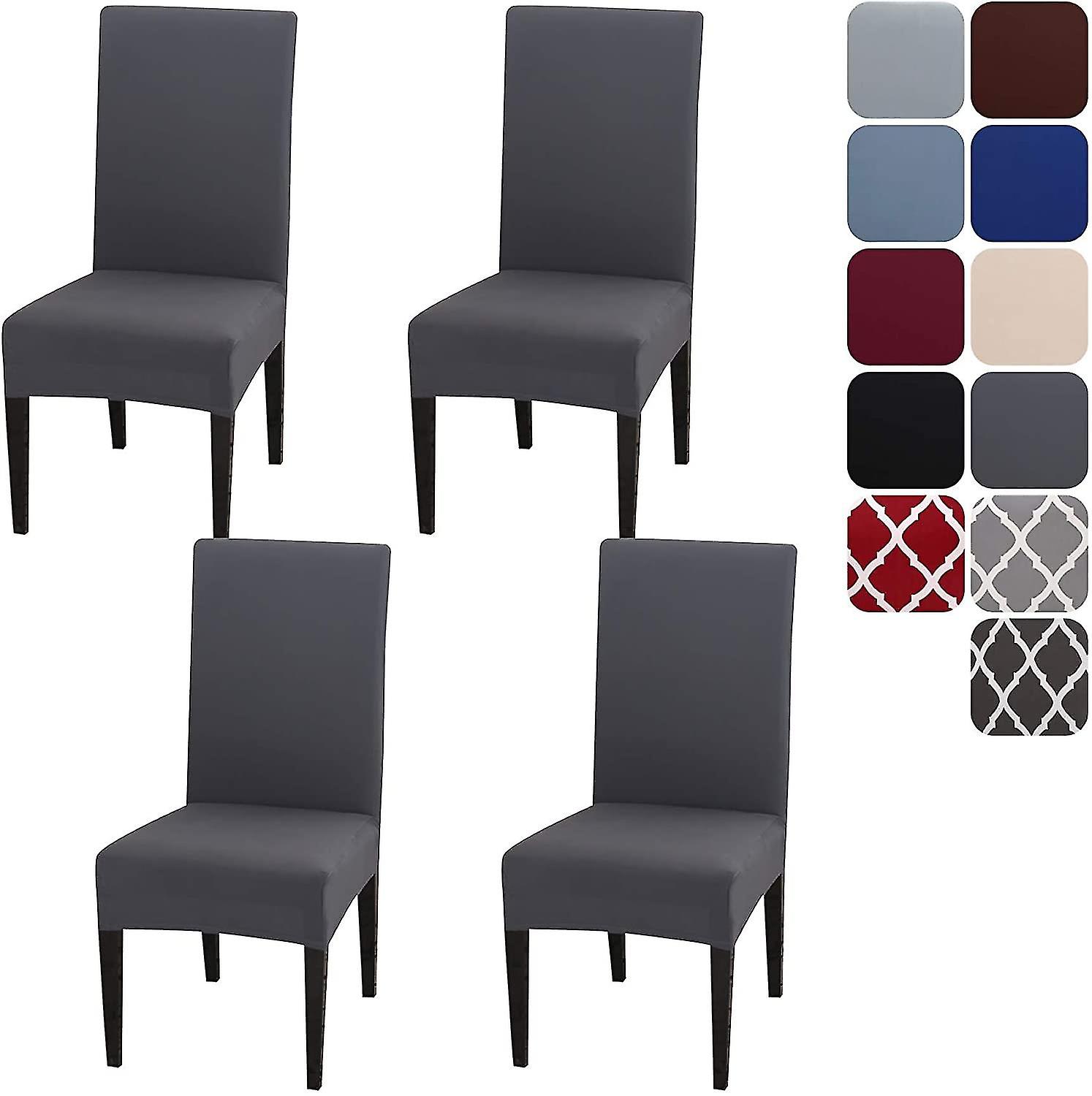 4db étkező szék kiterjed Slipcovers készlet 4 vagy 6, Stretch kivehető mosható étkezőszék védő dekorációs fedél ülés slipcover a szálloda, ce