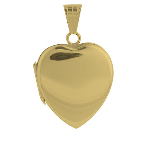 18ct Gold 24x20mm plain heart shaped Locket