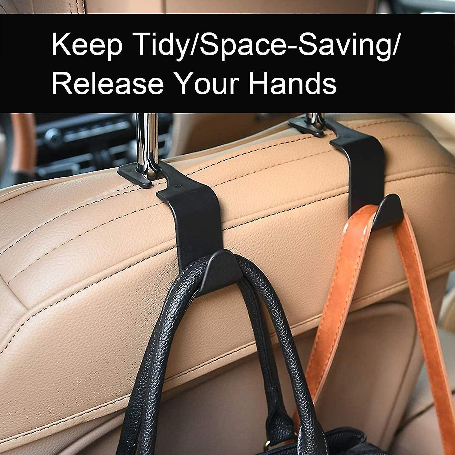 6 X Car Seat Hooks, Car Hooks Car Storage Hooks, 6 Pcs Car Seat Coat